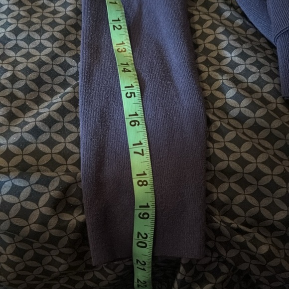 Chicos blue turtle neck sweater Sz 1 - Picture 7 of 11